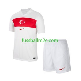 Fußballtrikots Türkei Kinder Heim Trikotsatz EURO 2024